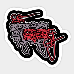 Graffiti tag sticker / letter Sticker